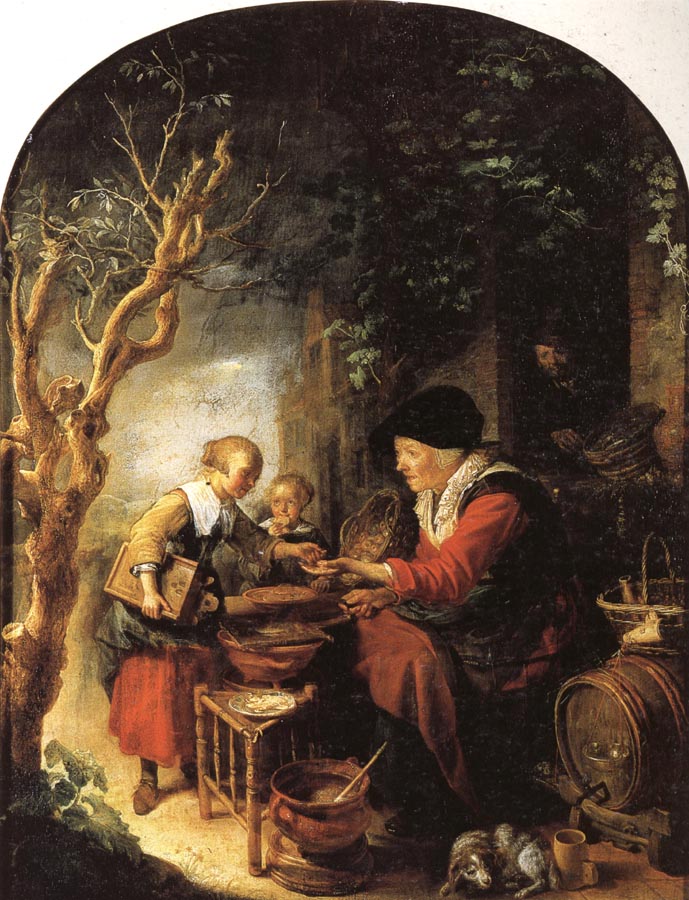 Gerrit Dou The Fritter Seller